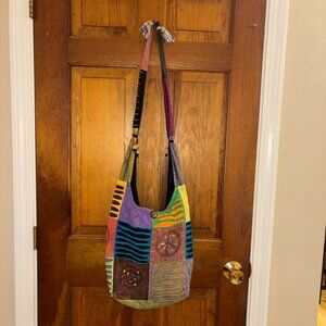 Patchwork Boho Hippie Shoulder Bag, Used Great Condition